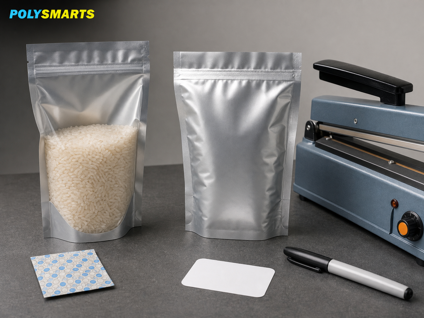 como selar sacos de mylar para armazenamento de alimentos
