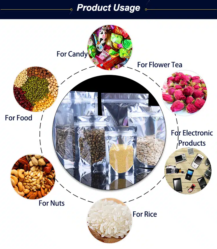 スタンドアップジッパーバッグ