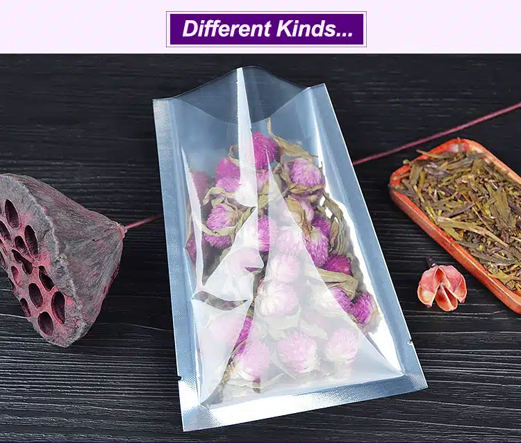 Mylar Foil Open Top Heat Seal 3 Side Seal bags