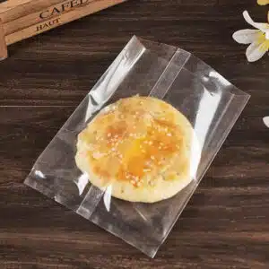 Bolsas de embalaje de dulces de galletas transparentes planas de polietileno
