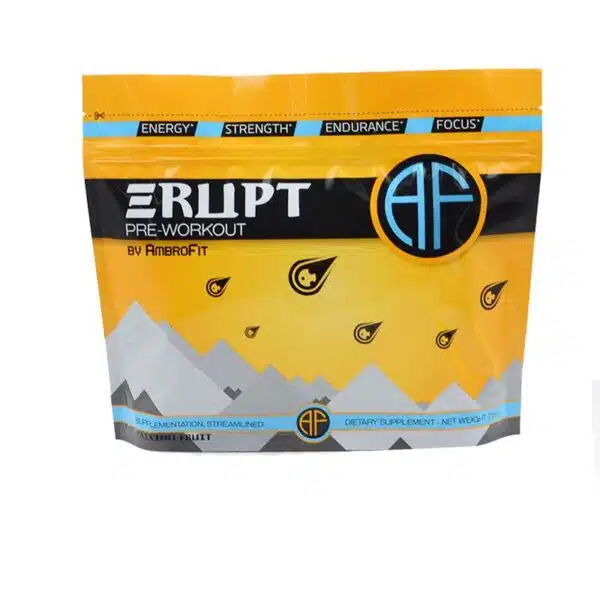 Wholesale stand up whey protein powder zipper bags