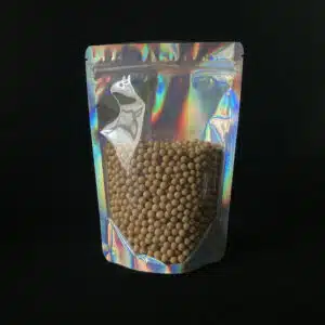 Holographic Laser Stand Up Zip Pouch Bag