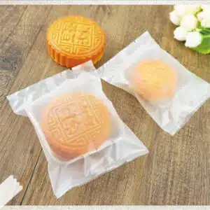 Bolsas de embalaje de dulces de galletas transparentes planas de polietileno