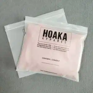 Tシャツや衣類用の生分解性再封可能なプラスチックジッパーバッグ