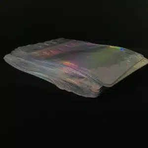 Holographic Laser Stand Up Zip Pouch Bag