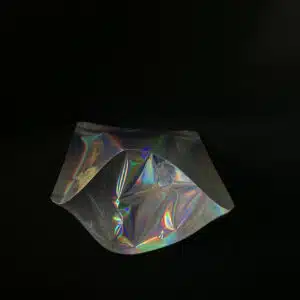 Holographic Laser Stand Up Zip Pouch Bag
