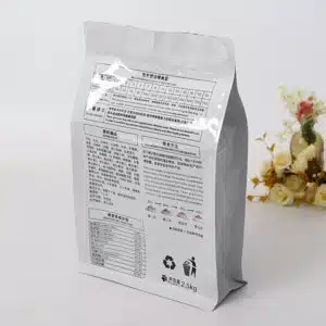 Flat Stand Up Bottom Coffee Tea Packaging Bags With Valve