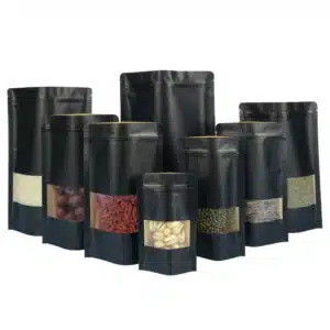 black kraft paper bags