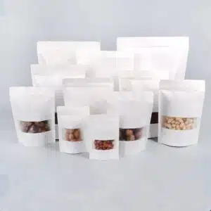 Polysmarts white kraft paper bags