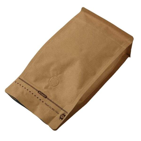 Custom Kraft Paper Coffee Bags With Valve
