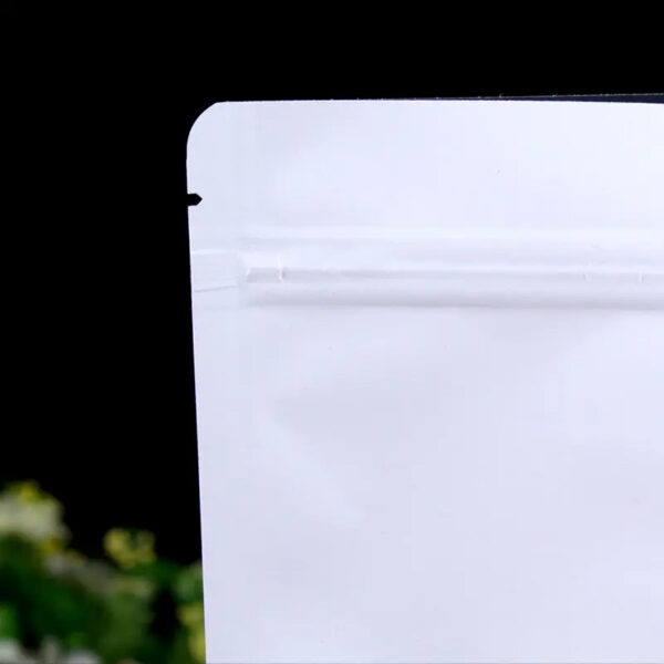 Sacos de papel Kraft branco atacado com folha de alumínio dentro