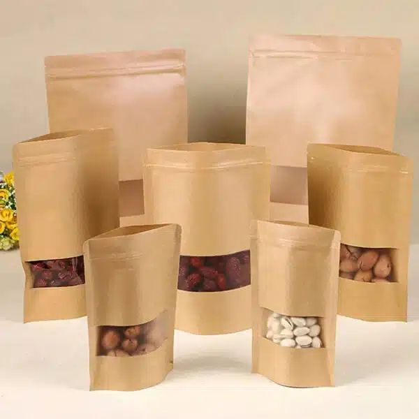 Bolsa Stand Up Marrom Kraft