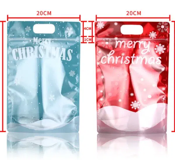 Weihnachts-Reißverschlusstaschen