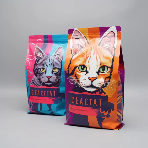 Pet Food Flat Bottom Pouches