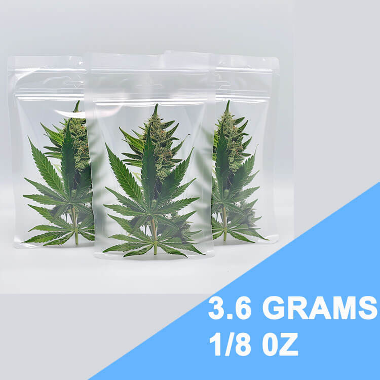 Sacos de embalagem de cannabis de 3,6 g