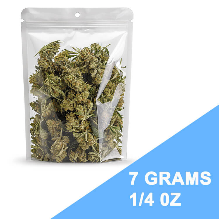 Bolsas de embalaje de cannabis de 7 gramos.