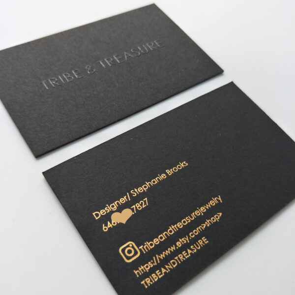 Embossed Business Card