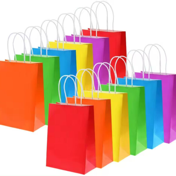 Colorful Kraft Paper Bags