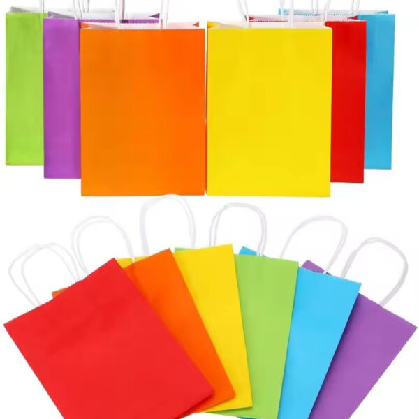 Bolsas de papel kraft coloridas