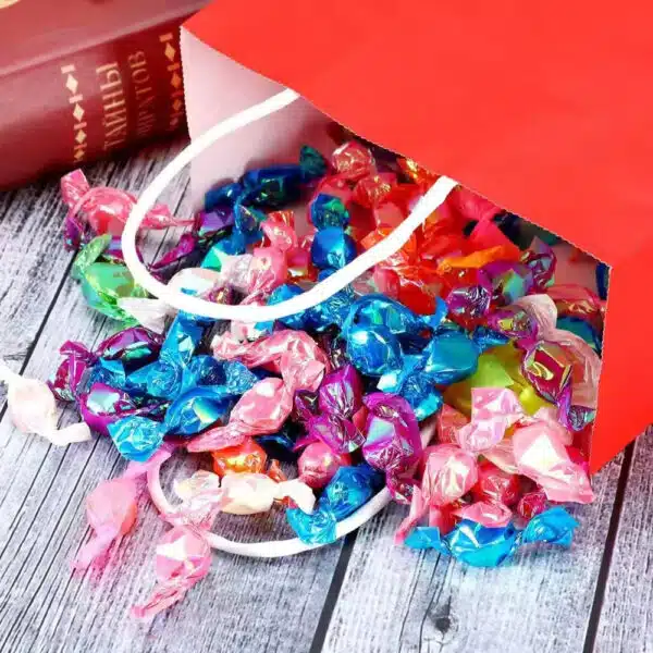 Sacos de papel Kraft coloridos