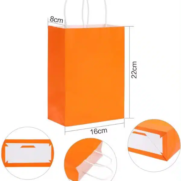 Sacos de papel Kraft coloridos