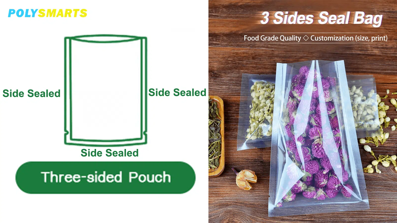 3 Side Seal Pouches