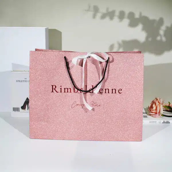 تغليف أكياس ورقية لامعة فاخرة مخصصة