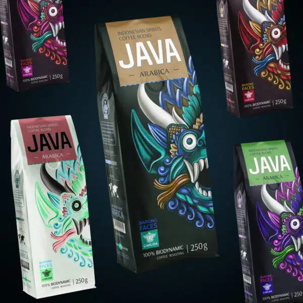 Saco de grãos de café com válvula