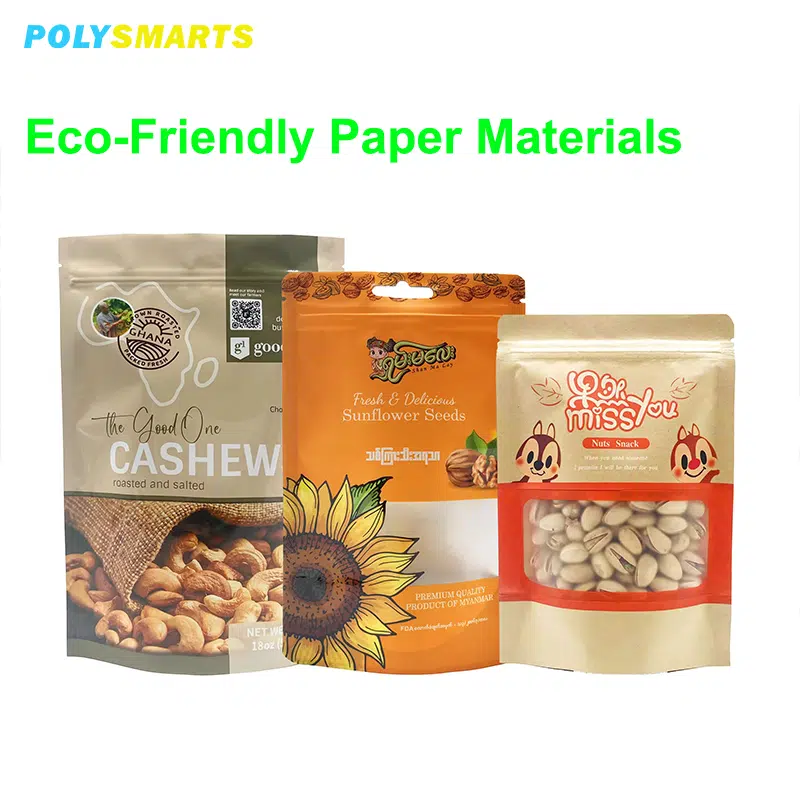 Papiertüten zum Verpacken von Nüssen