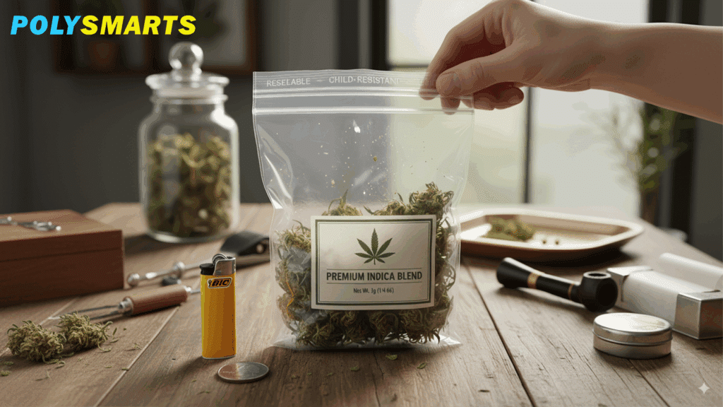 Weed zipper bag