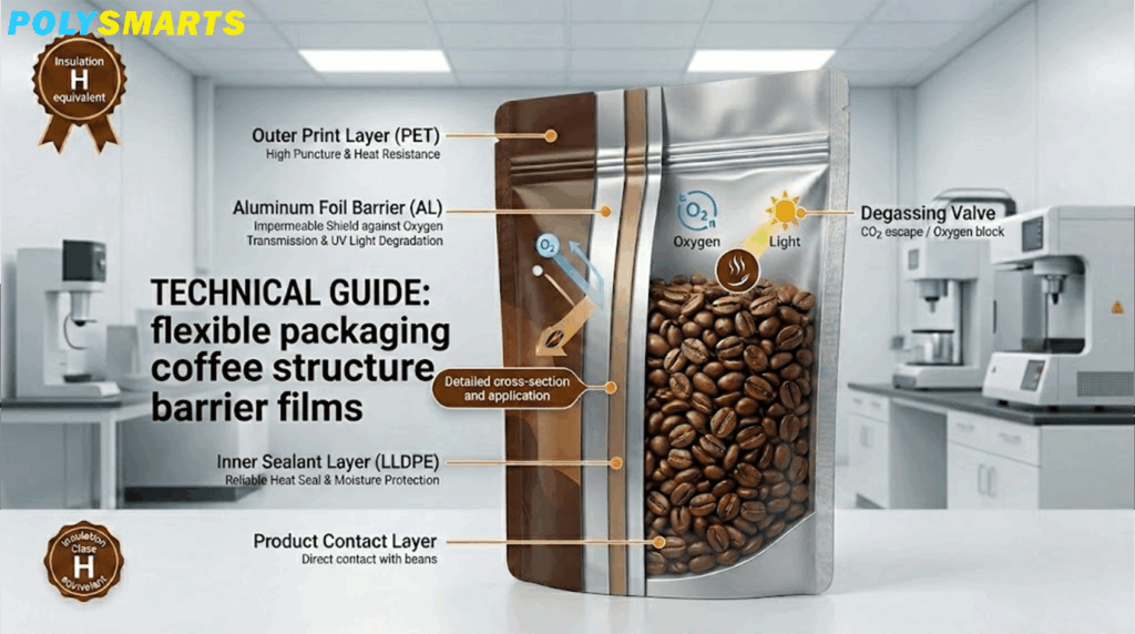 flexible packaging coffee structure barrier films